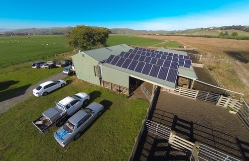 Laatste bedrijfscasus over 10KW (Suntree 10000TL)Netgekoppeld systeem in een Woolshed, Nieuw-Zeeland