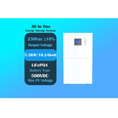 5.5KS10 Alles-in-één energieopslagsysteem Wandgemonteerde 5,5 kW hybride omvormer voor zonne-energie