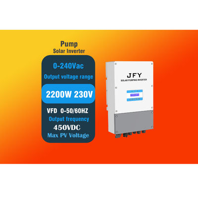 Zonne de Pompomschakelaar van 2.2kw MPPT VFD voor Enige Fase